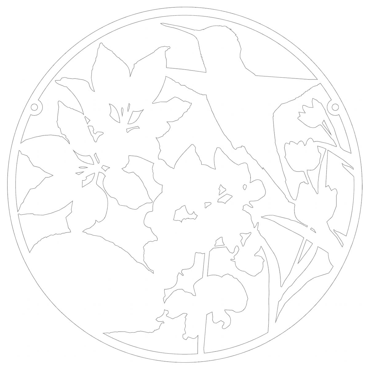 A screenshot of the Illustrator path outlines for the artwork